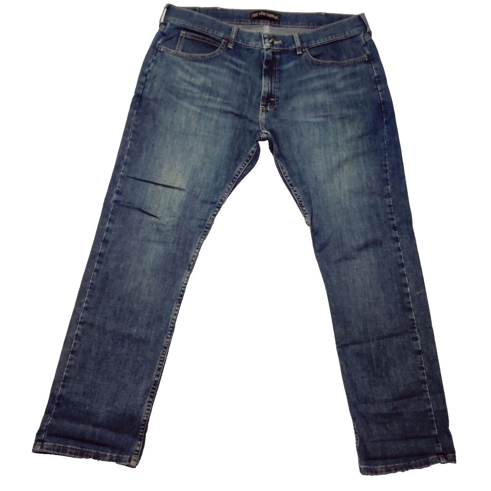 Lee Dungarees Jeans Mens 38x30 Slim Tapered Leg 99% Cotton Blue Jeans